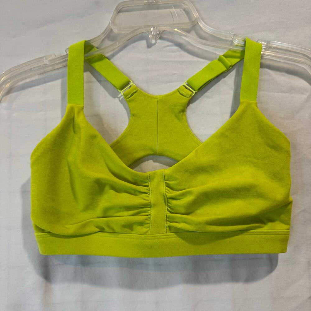 Women's Beyond Yoga Spacedye On Center Bra Lime Citron Size small athleisure - Picture 3 of 8